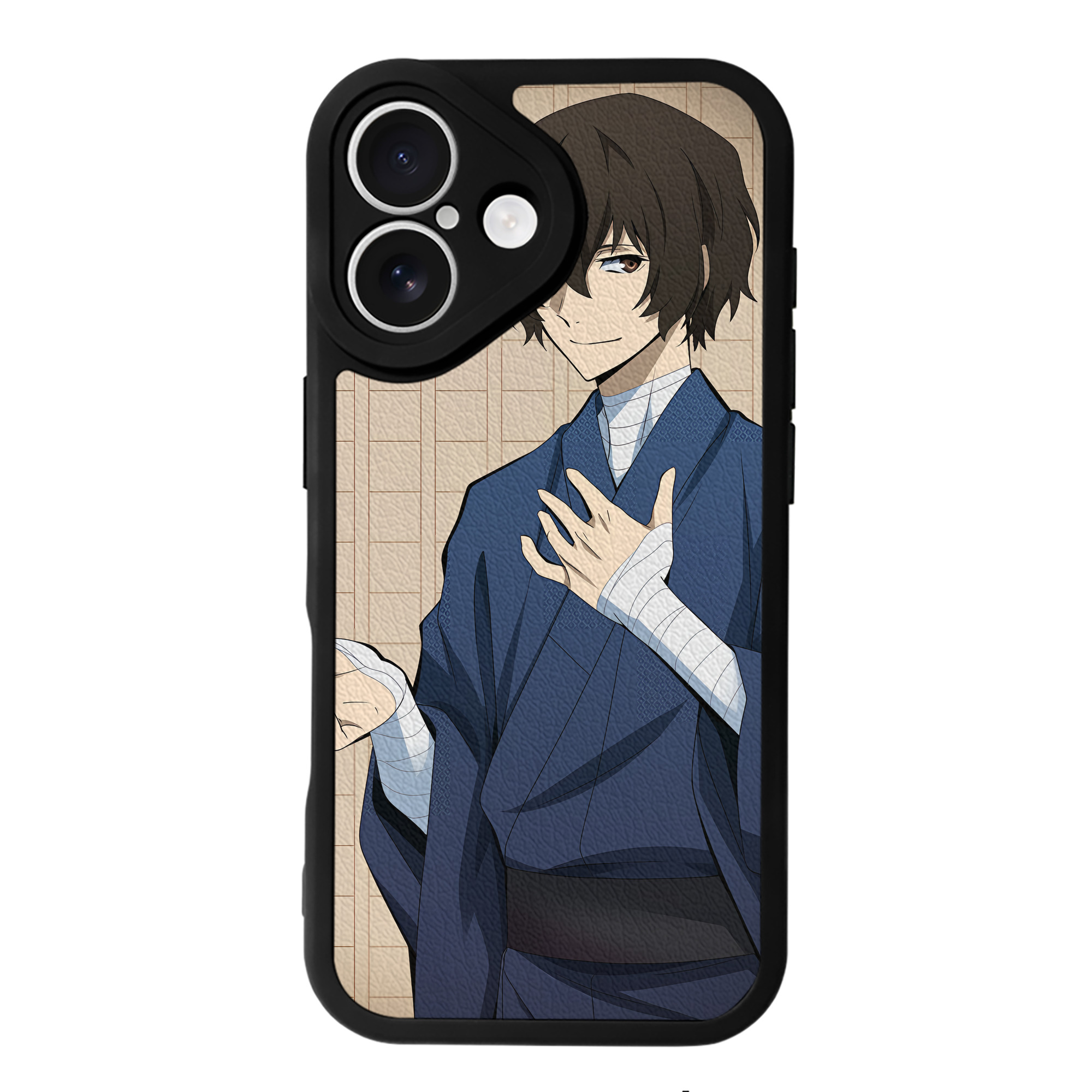 （画像用） 文豪ストレイドッグス Bungo Stray Dogs 【iPhone 16シリーズ対応】シリコンスマホケース（レザー調） 材質：シリコン